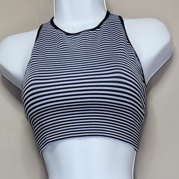 Spiritual Gangster Striped Crop Top Size XS/S - Picture 8 of 11